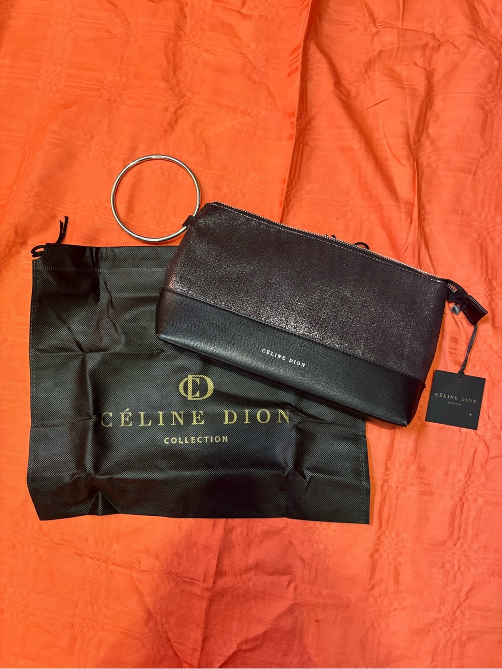 Céline Dion - Black Wristlet Clutch